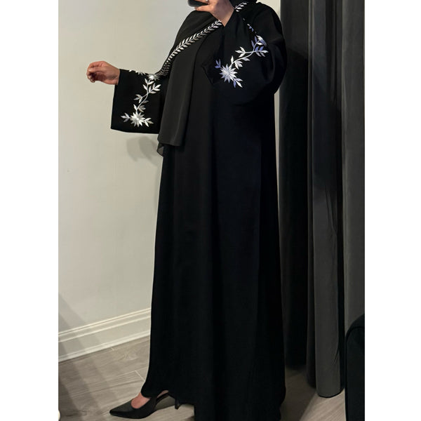 AMELIA OPEN ABAYA WITH BUTTONS