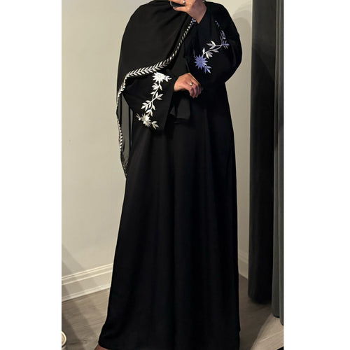 AMELIA OPEN ABAYA WITH BUTTONS