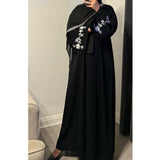 AMELIA OPEN ABAYA WITH BUTTONS