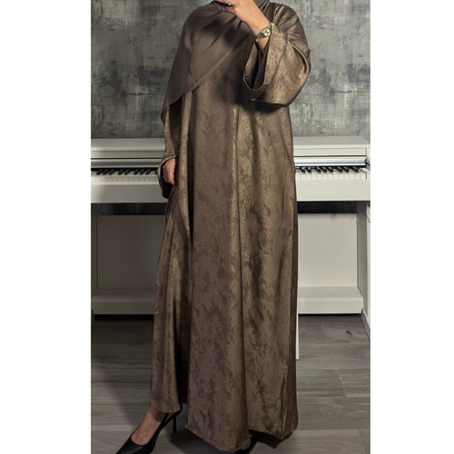 YARA 2.0 CLOSED ABAYA WITH POCKET - Beige