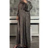 YARA 2.0 CLOSED ABAYA WITH POCKET - Stone