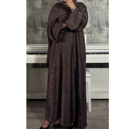 YARA 2.0 CLOSED ABAYA WITH POCKET - Mauve