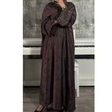 YARA 2.0 CLOSED ABAYA WITH POCKET - Mauve