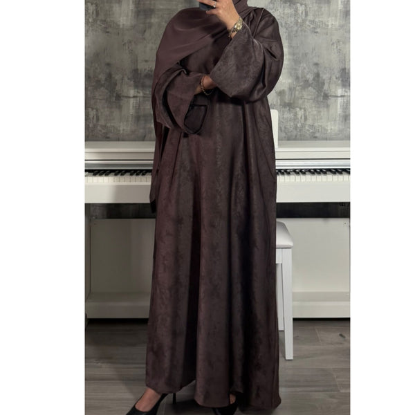 YARA 2.0 CLOSED ABAYA WITH POCKET - Mauve