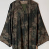 YUSRA PRINTED OPEN ABAYA WITH BUTTONS - Green