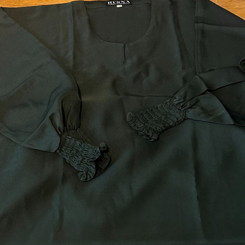 AROUS ABAYA DARK FOREST GREEN