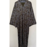 LIMITED EDITON HANIYA OPEN ABAYA WITH BUTTONS - OLIVE MIX