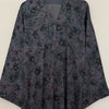 LIMITED EDITION HANIYA OPEN ABAYA WITH BUTTON - GREY MIX