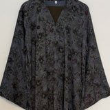 LIMITED EDITION HANIYA OPEN ABAYA WITH BUTTONS - BROWN MIX