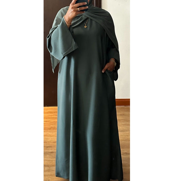 AYLA ABAYA SEA GREEN