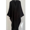 NOURAH BLACK EMBELLISHED FARASHA OPEN ABAYA WITH BUTTONS