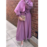 LIYAN ABAYA LILAC/PINK