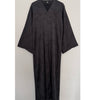 MARBLE PRINT OPEN ABAYA WITH BUTTONS GREY