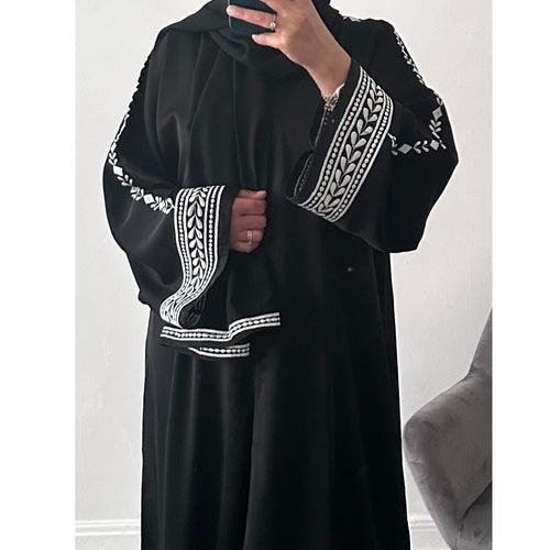 FIZA OPEN ABAYA WITH BUTTONS