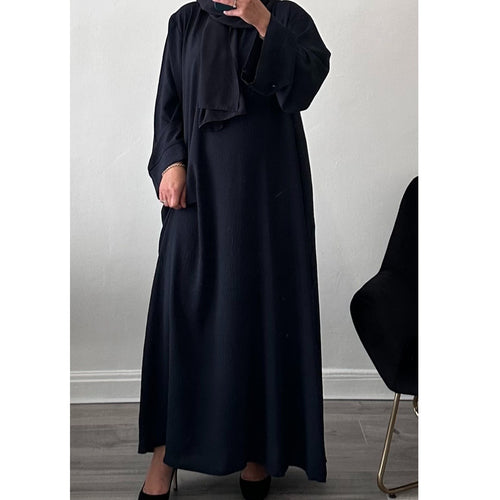 EVERYDAY CREPE ABAYA DARK NAVY