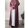 LUXURY EMIRATI OPEN ABAYA WITH BUTTONS PINK