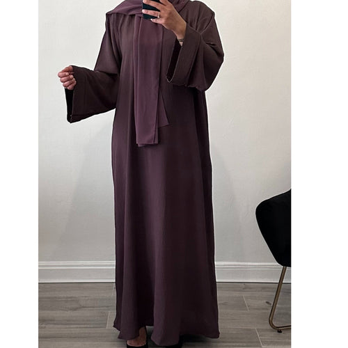 EVERDAY CREPE ABAYA MAUVE