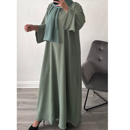 FOREST GREEN BUTTERFLY ABAYA