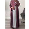 LUXURY EMIRATI OPEN ABAYA WITH BUTTONS PINK