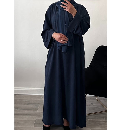 EVERYDAY CREPE ABAYA BLUE