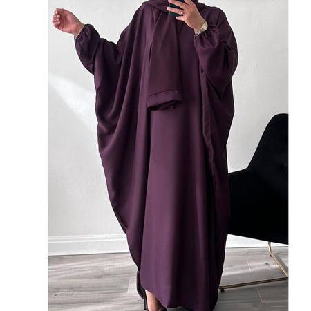 EVERYDAY CREPE ABAYA DARK NAVY