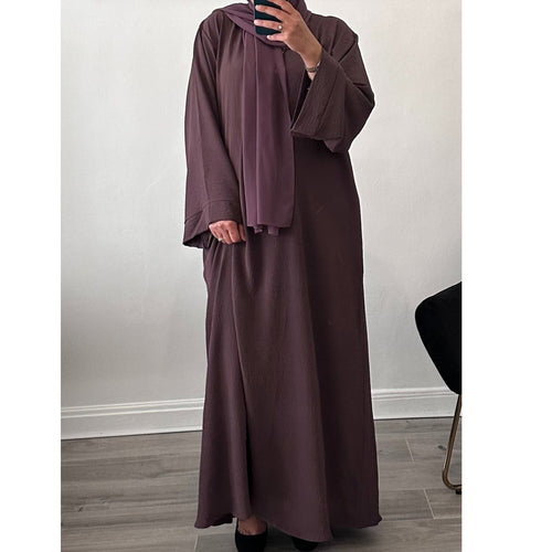 EVERDAY CREPE ABAYA MAUVE