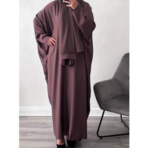 BUTTERFLY ABAYA MAUVE