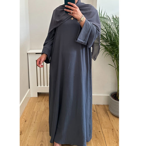 EVERYDAY CREPE ABAYA GREY