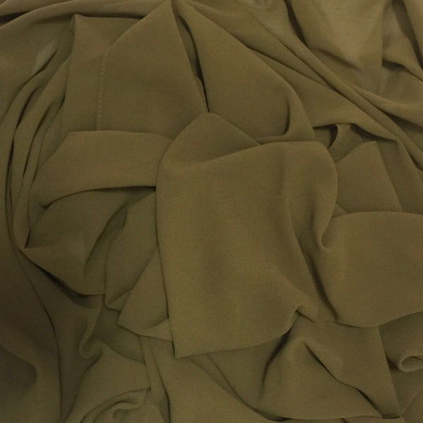 GEORGETTE OLIVE HIJAB - Husna Collections