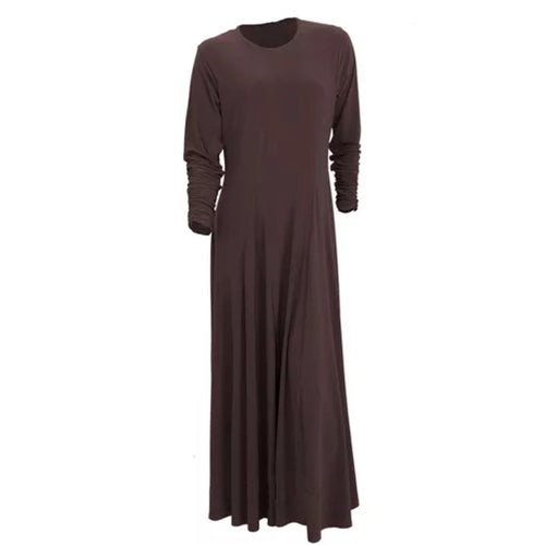 UMBRELLA BROWN ABAYA - Husna Collections