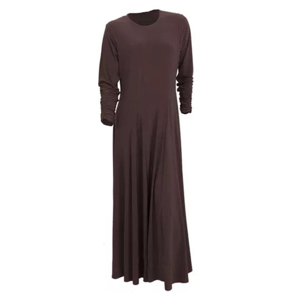 UMBRELLA BROWN ABAYA - Husna Collections