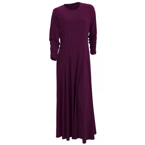 UMBRELLA PLUM ABAYA - Husna Collections