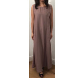 SLIP DRESS BEIGE - Husna Collections