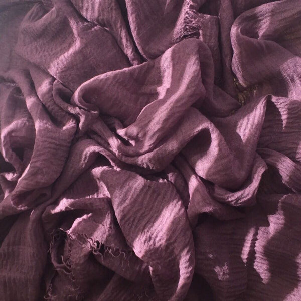 CRIMP LAVENDER HIJAB - Husna Collections