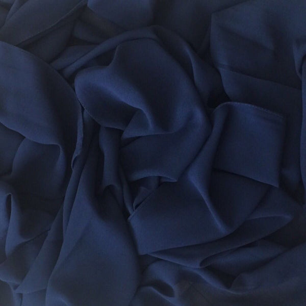GEORGETTE NAVY HIJAB - Husna Collections