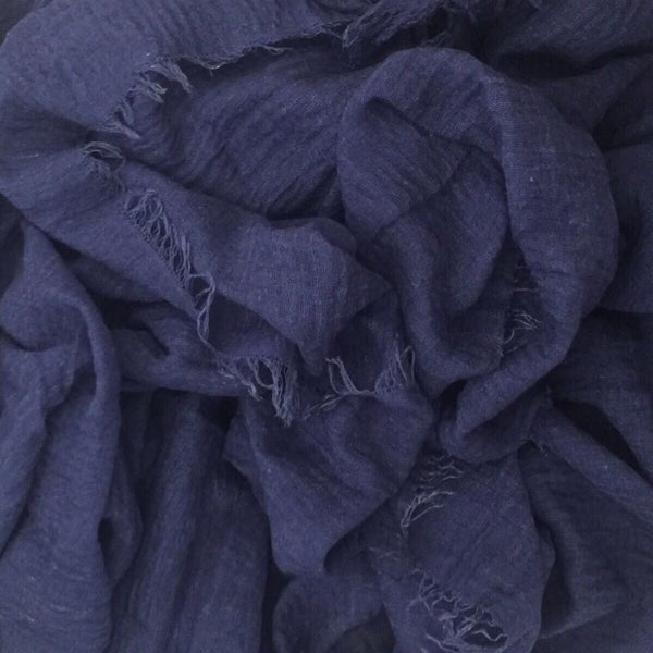 CRIMP DENIM HIJAB - Husna Collections