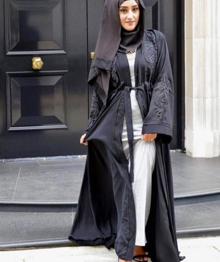 JANNAT EMBELLISHED ABAYA WITH BUTTONS