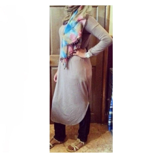 FLOATER DRESS MOCHA - Husna Collections