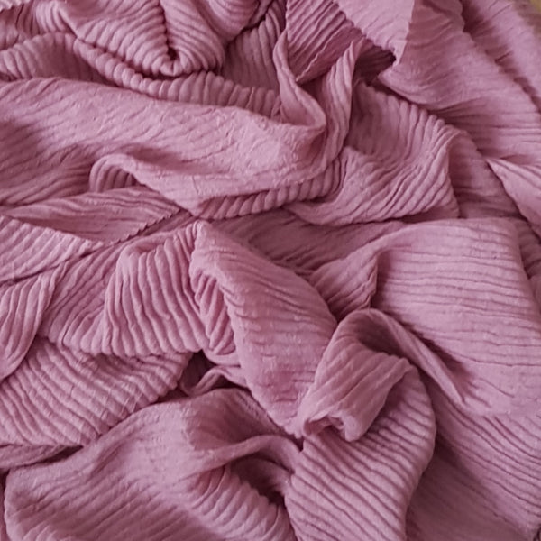 CRINKLED DUSTY PINK - Husna Collections
