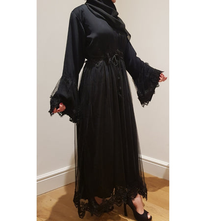 JANNAT EMBELLISHED ABAYA WITH BUTTONS