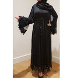 BLACK LACE ABAYA