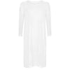 WHITE MIDI DRESS - Husna Collections