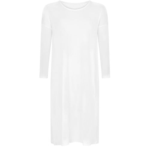 WHITE MIDI DRESS - Husna Collections