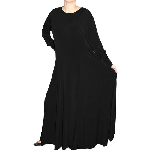 UMBRELLA BLACK ABAYA - Husna Collections