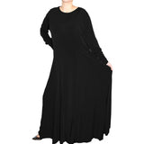 UMBRELLA BLACK ABAYA - Husna Collections