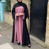 2 IN 1 LIYA ABAYA DUSTY PINK