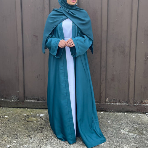 OPEN ABAYA TEAL