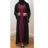 2 IN 1 LIYA ABAYA MAROON