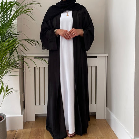 NAVY TRIM KIMONO