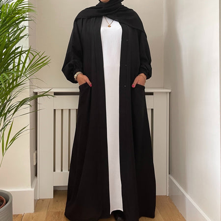 FIZA OPEN ABAYA WITH BUTTONS